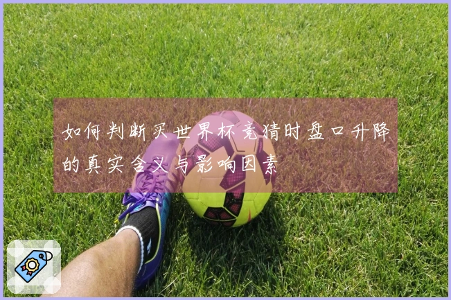 如何判断买世界杯竞猜时盘口升降的真实含义与影响因素